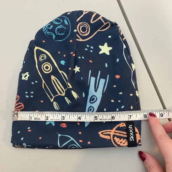 SLOUCH boys rockets and space slouchy beanie hat size medium - Picture 2 of 4